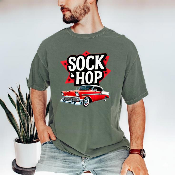 Nostalgia 1950s Sock Hop Dance Men's Comfort Colors T-Shirt