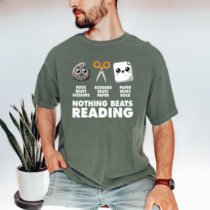 Nothing Beats Reading Bookworm Librarian Book Nerd Men's Comfort Colors T-Shirt Nothing Beats Reading Bookworm Librarian Book Nerd Men's Comfort Colors T-Shirt