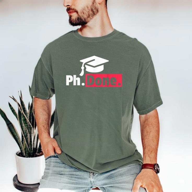 PhD GraduationShirt PhDone Tee For Graduates Men's Comfort Colors T-Shirt