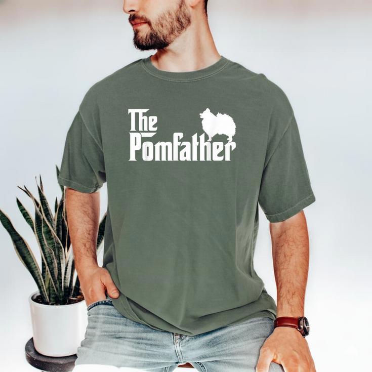 Pomeranian Father Dad The Pom Father Dog Lover Small Men's Comfort Colors T-Shirt