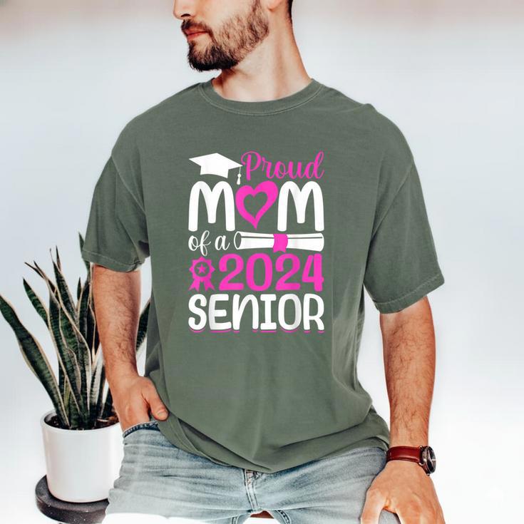 Proud Mom Of A 2024 Senior Graduation Men's Comfort Colors T-Shirt