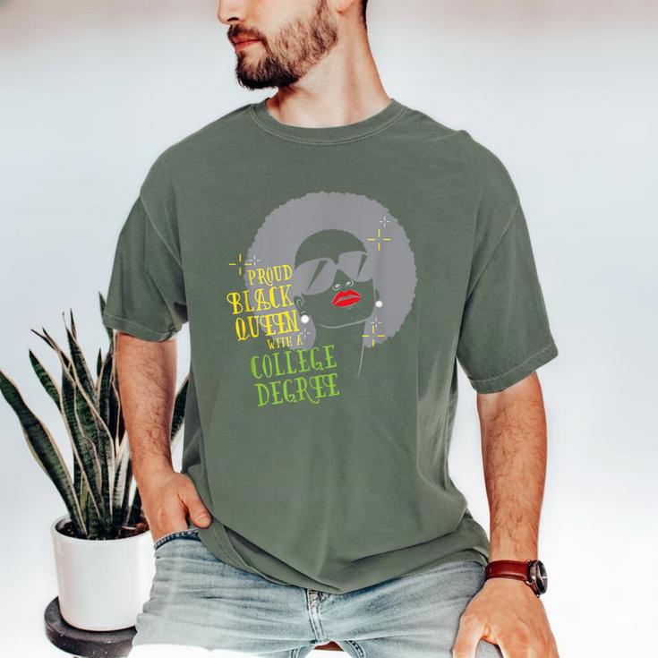 Proud Queen College Graduation Men's Comfort Colors T-Shirt