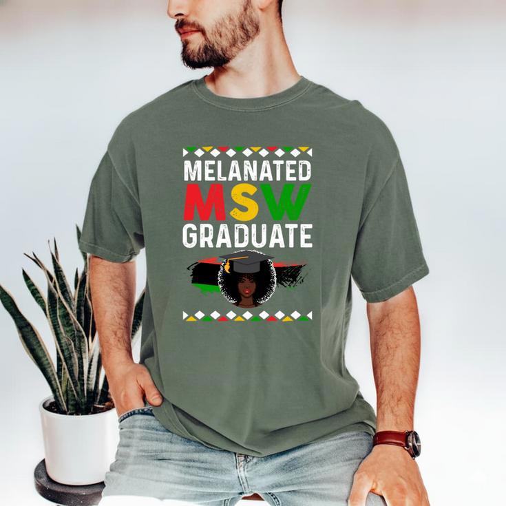Queen MSW Social Work Grads Masters Graduation Men's Comfort Colors T-Shirt