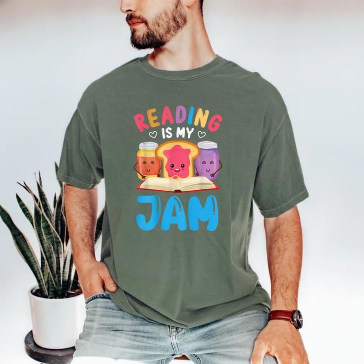 Reading Is My Jam I Love To Read Books Boy Girl Men's Comfort Colors T-Shirt