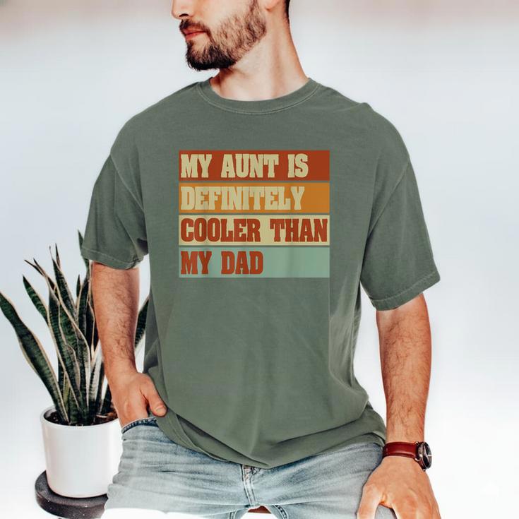 Retro Niece Nephew Auntie My Aunt Is Cooler Than My Dad Men's Comfort Colors T-Shirt