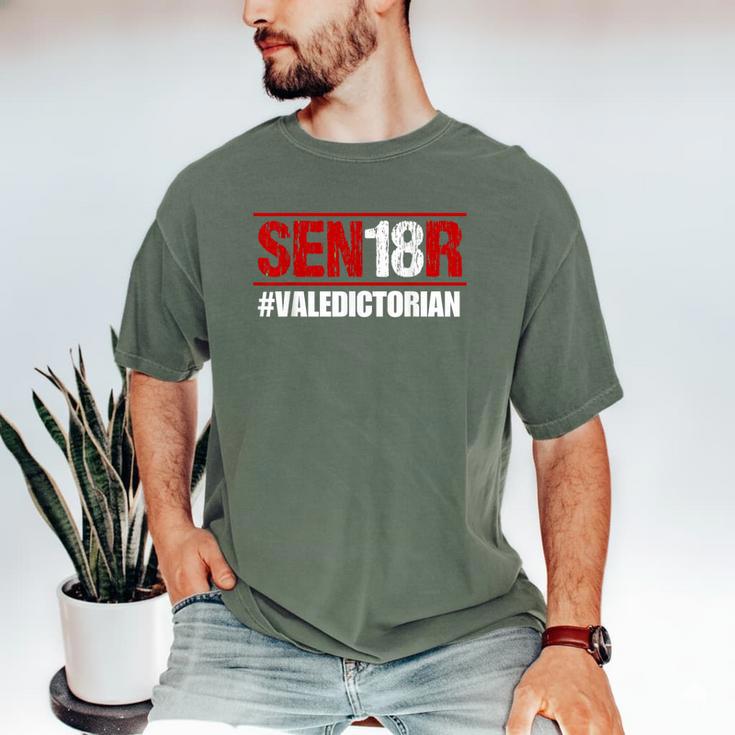 Senior 2018 Valedictorian School Colors Graduation Men's Comfort Colors T-Shirt