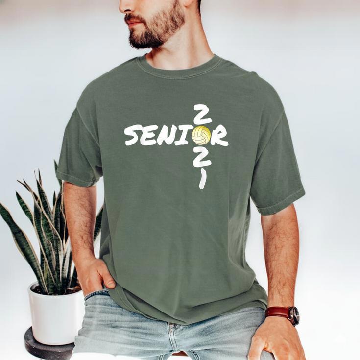 Senior 2021 Volleyball Graduation Shirt Men's Comfort Colors T-Shirt