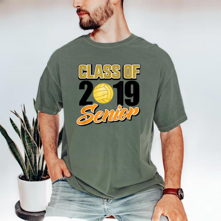Senior Class Of 2019 Tshirt Graduation School Volleyball Men's Comfort Colors T-Shirt