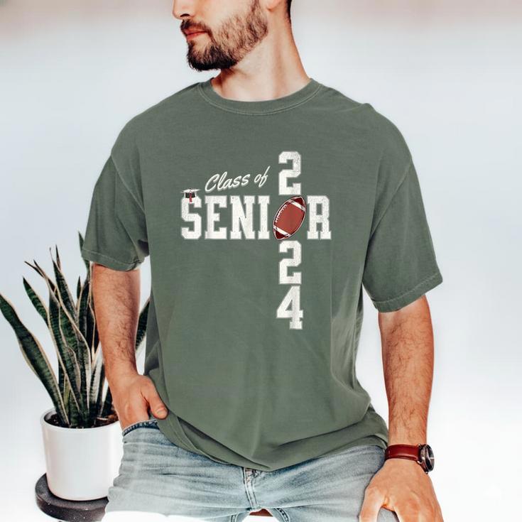 Senior Class Of 2024 Football Graduation Party Favors 2024 Men's Comfort Colors T-Shirt