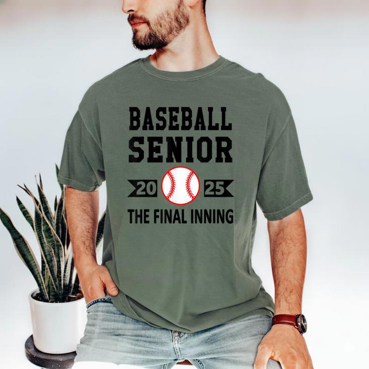 Senior Class Of 2025 Baseball Senior Night Graduation Party Men's Comfort Colors T-Shirt