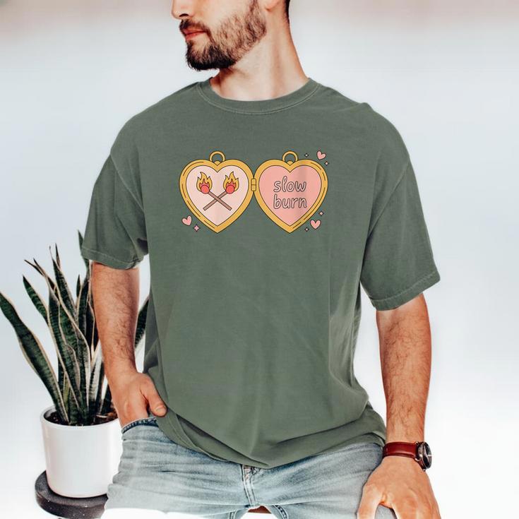 Slow Burn Romance Book Lover Tee Men's Comfort Colors T-Shirt Slow Burn Romance Book Lover Tee Men's Comfort Colors T-Shirt