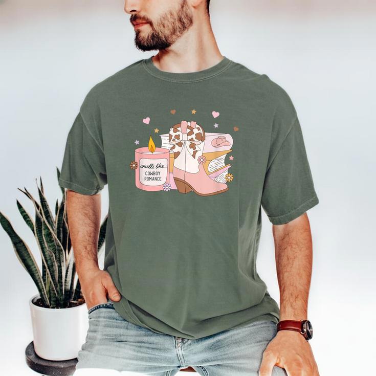 Smells Like Cowboy Romance Book Lover Men's Comfort Colors T-Shirt