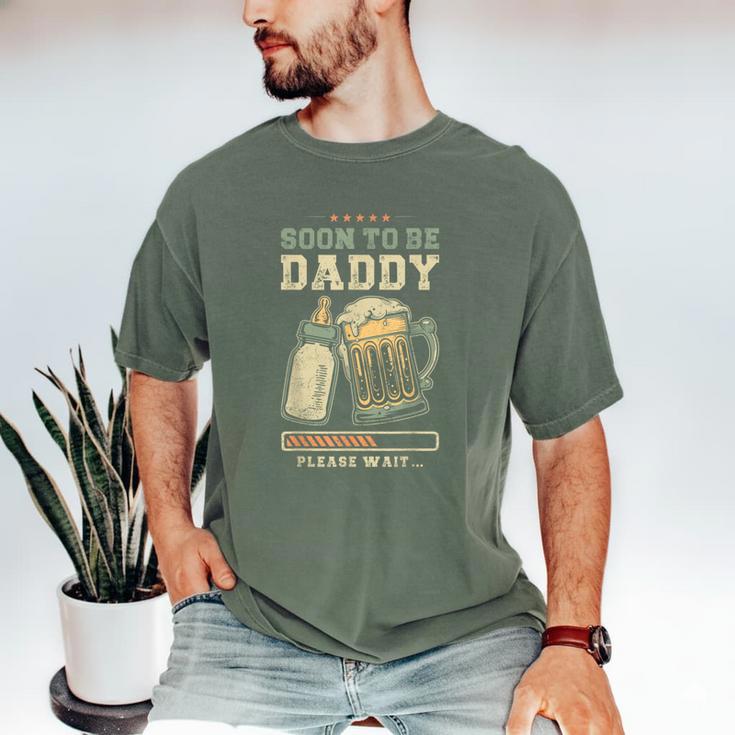 Soon To Be Daddy Fatherhood Baby Announcement Future Dad Men's Comfort Colors T-Shirt