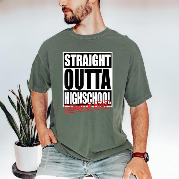 Straight Outta High School Class Of 2023 Graduation Men's Comfort Colors T-Shirt