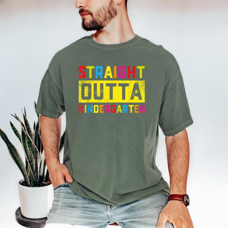 Straight Outta Kindergarten TShirt Graduation Kid Men's Comfort Colors T-Shirt