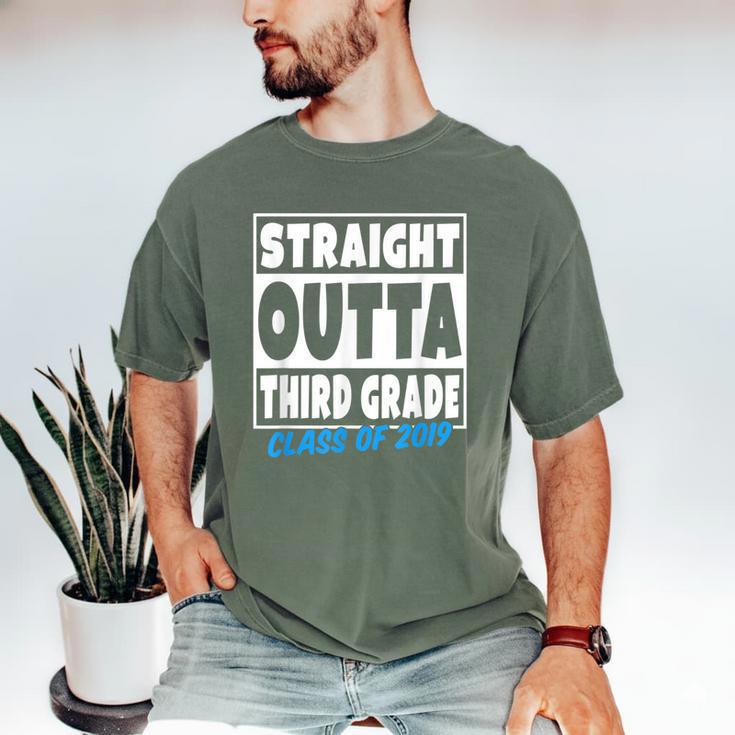 Straight Outta Third Grade Class Of 2019 Graduation Men's Comfort Colors T-Shirt