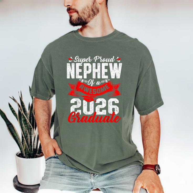 Super Proud Nephew Of a 2026 Graduate 26 Graduation Men's Comfort Colors T-Shirt