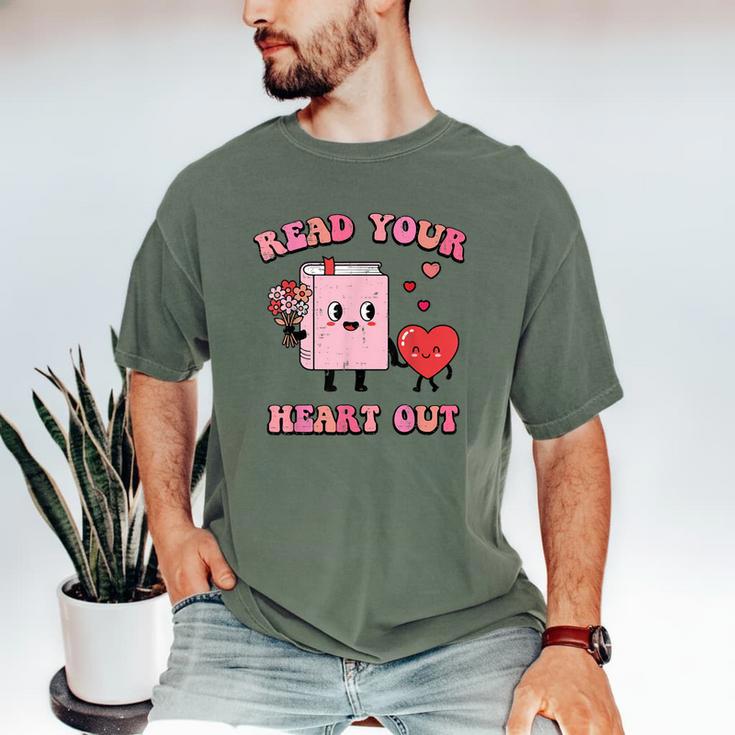 Valentines Day Book Read Your Heart Out Women Men Kids Men's Comfort Colors T-Shirt Valentines Day Book Read Your Heart Out Women Men Kids Men's Comfort Colors T-Shirt