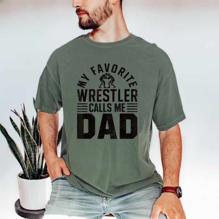 Wrestler Daddy Wrestling Dad Men's Comfort Colors T-Shirt