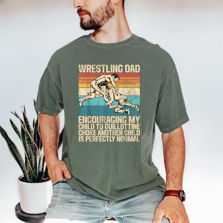 Wrestling Dad Wrestler Wrestling Wrestle Father's Day Men's Comfort Colors T-Shirt