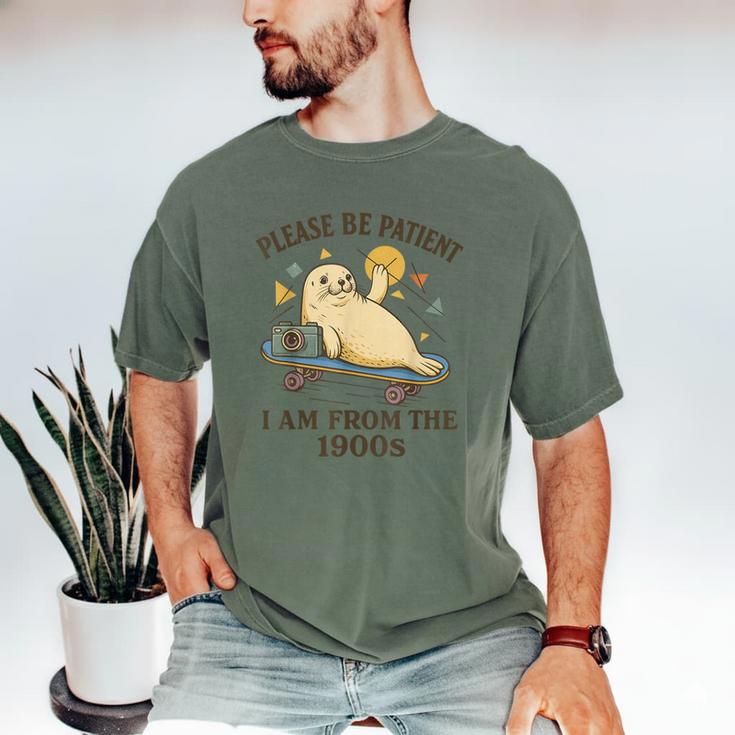90s Manatee Humor Please Patient I'm From The 1900s Men's Comfort Colors T-Shirt