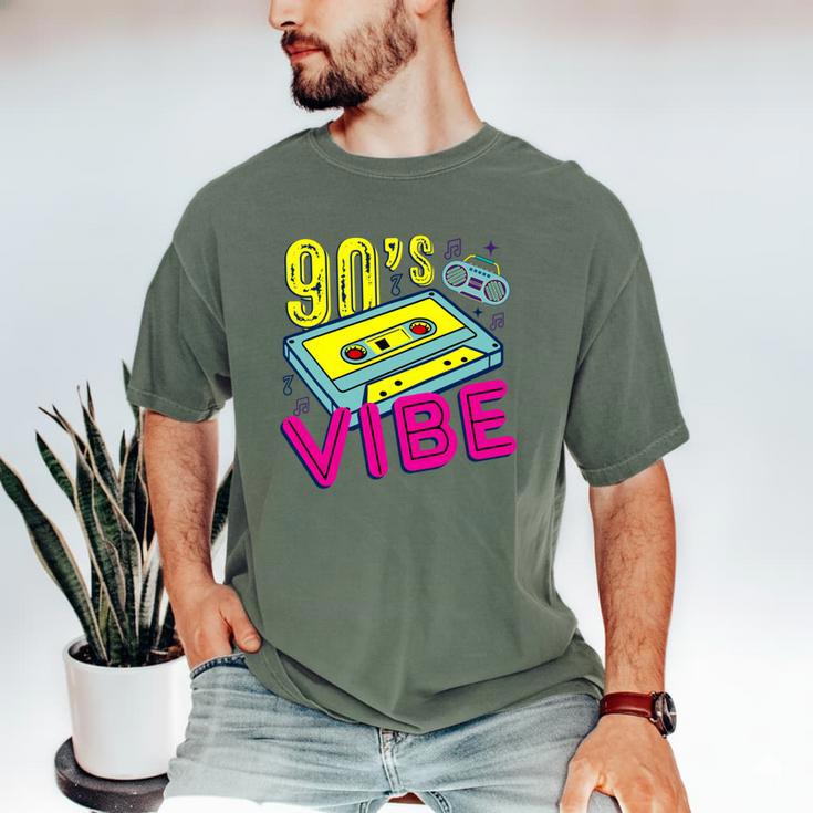 90's Vibe Retro Style Cassette Tape Nostalgia 1990s Party Men's Comfort Colors T-Shirt