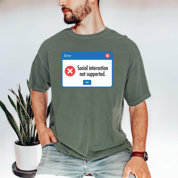 Anti Social Introvert Social Interaction Not Supported Men's Comfort Colors T-Shirt