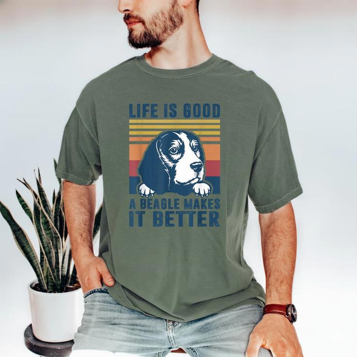 Beagle For Men Women Beagle Dog Mom Dad Beagle Men's Comfort Colors T-Shirt