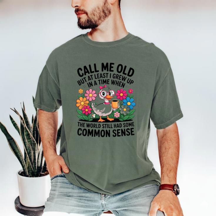 Call Me Old Seniors Nostalgia Retro Humor Casual Men's Comfort Colors T-Shirt