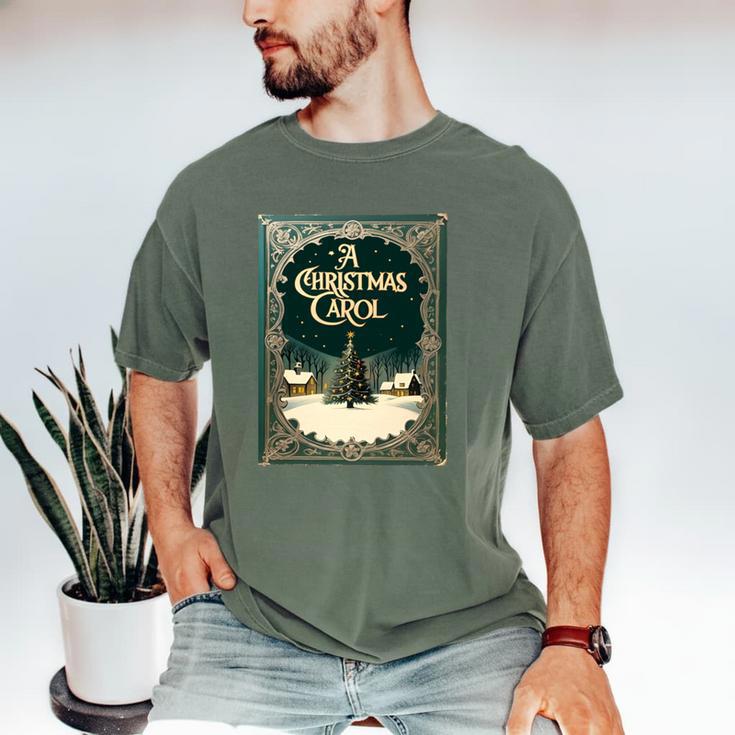 A Christmas Carol Book Cover By Charles Dickens Men's Comfort Colors T-Shirt