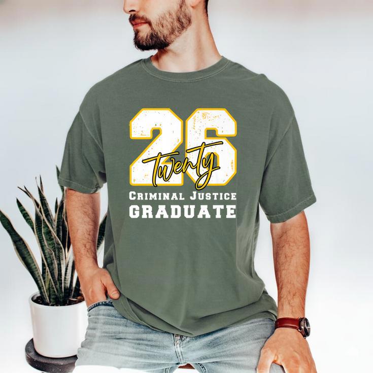 Criminal Justice Graduate Graduated Class Of 2026 Graduation Premium Men's Comfort Colors T-Shirt