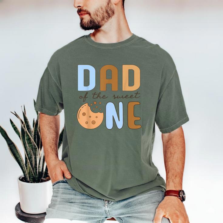 Dad Of The Sweet One Cookies And Milk 1st Birthday Party Men's Comfort Colors T-Shirt