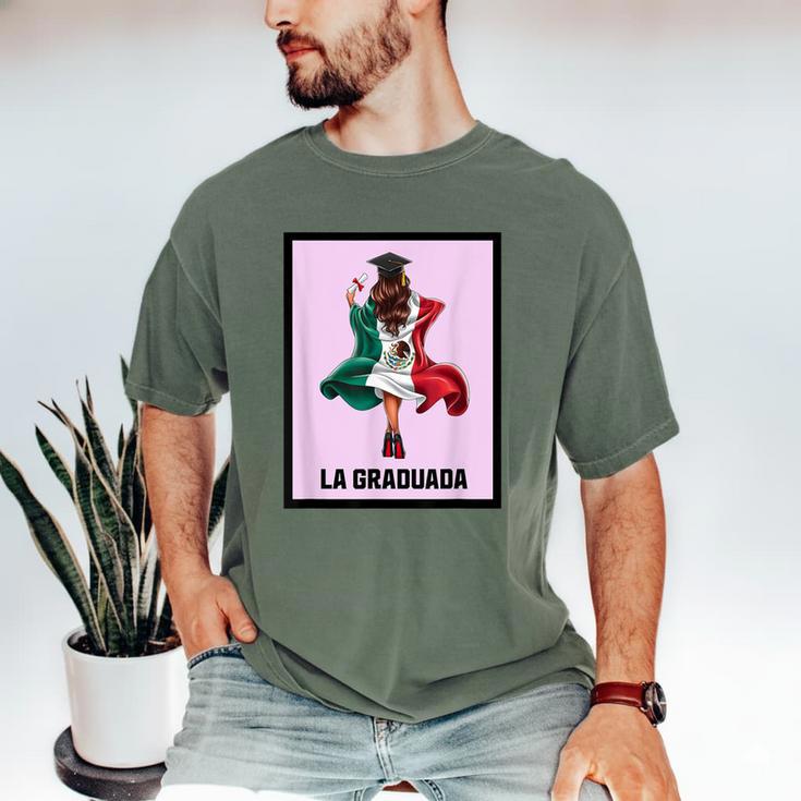 Graduation Latina Educated La Graduada Mexican Bingo Card Men's Comfort Colors T-Shirt