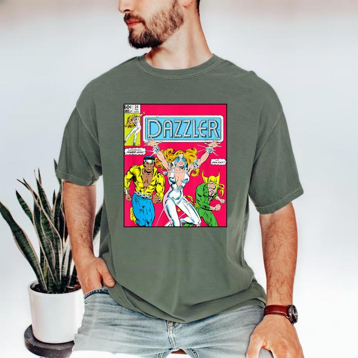 Marvel Universe Classic Dazzler Vintage Comic Book Cover Men's Comfort Colors T-Shirt
