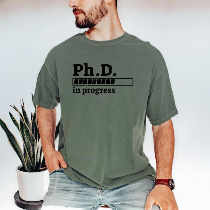 PhD In Progress Graduation Progress Bar Shirt Men's Comfort Colors T-Shirt