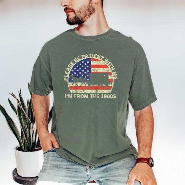 Please Be Patient With Me I'm From The 1900s Dad Vintage Raglan Baseball Tee Men's Comfort Colors T-Shirt