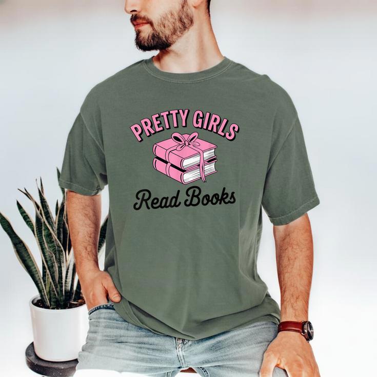 Pretty Girls Read Books Bookworm Book Lover Teacher Men's Comfort Colors T-Shirt