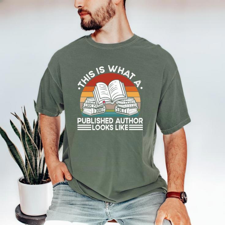 Published Author Book Writer Book Writing Novelist Premium Tri-Blend Men's Comfort Colors T-Shirt