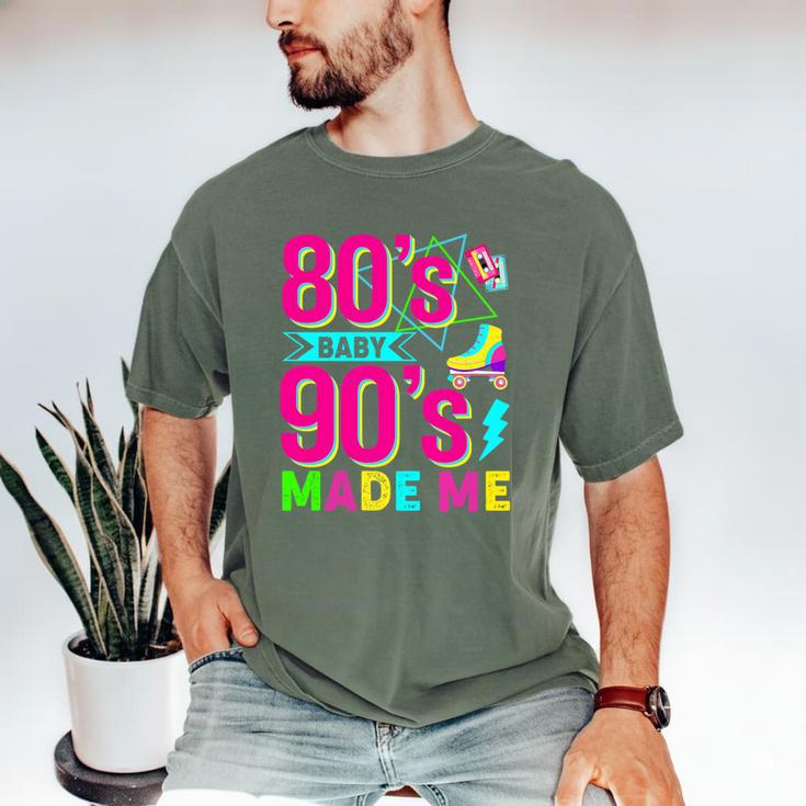 Retro 1980s 80's Baby 1990s 90's Made Me Nostalgia Vibes Premium Tri-Blend Men's Comfort Colors T-Shirt
