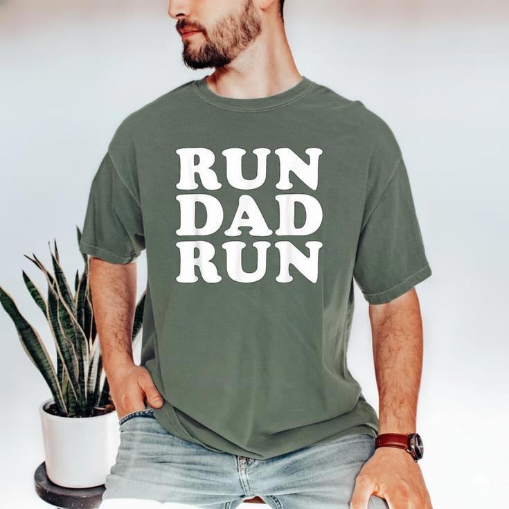 Run Dad Run Marathon Running Spectator Shirt T-Shirt Men's Comfort Colors T-Shirt