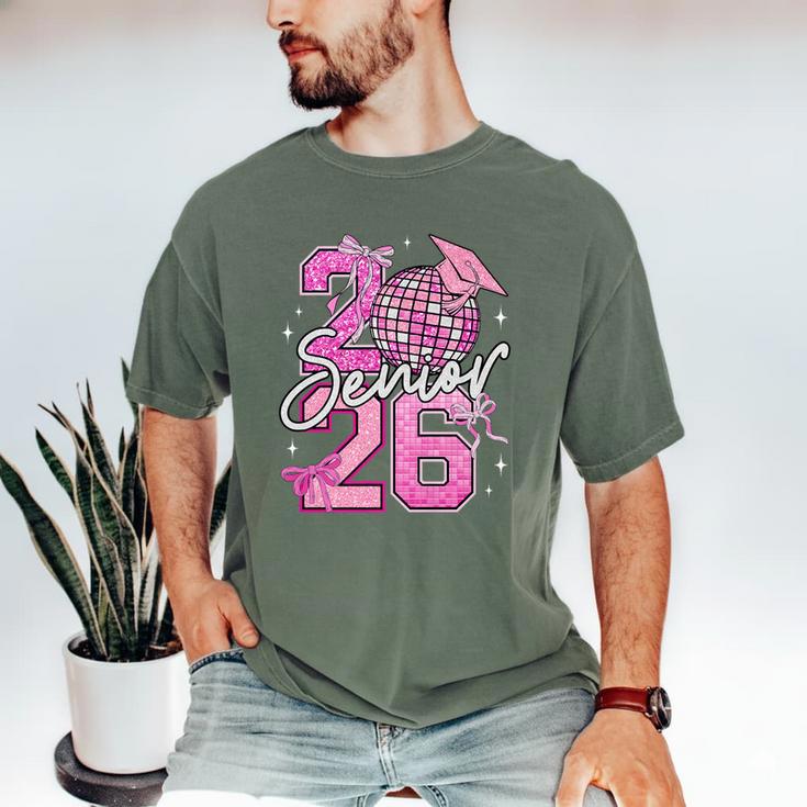 Senior 2026 Graduation Girls Coquette Pink Bow Class Of 2026 Premium Men's Comfort Colors T-Shirt