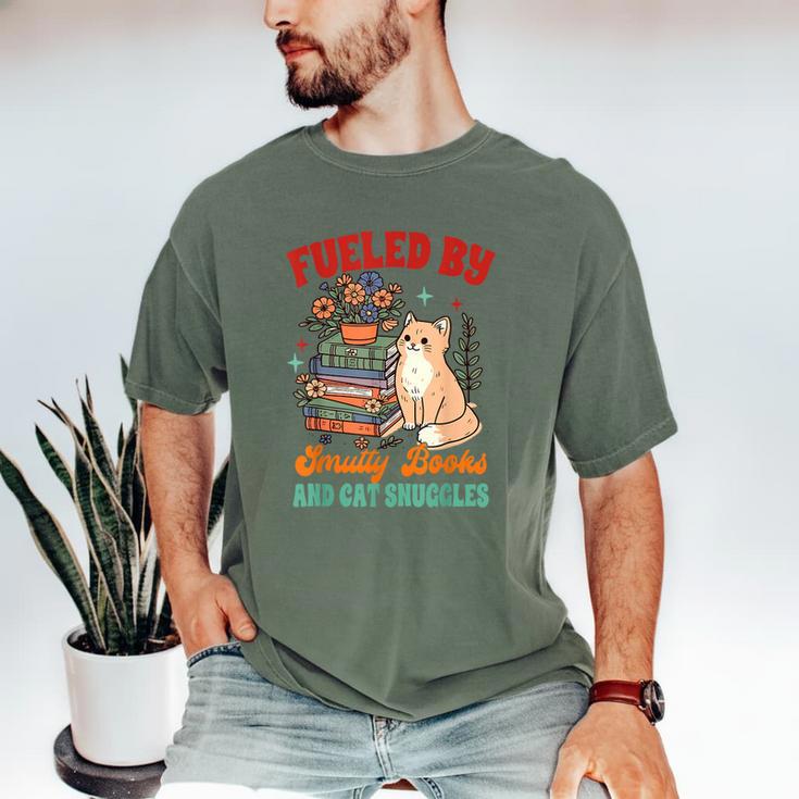 Smut Reader Cat Lover Fueled By Smutty Books & Cat Snuggles For Men Women Men's Comfort Colors T-Shirt