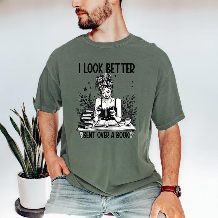 Smutty Spicy Book Smut Reader I Look Better Bent Over A Book Men's Comfort Colors T-Shirt