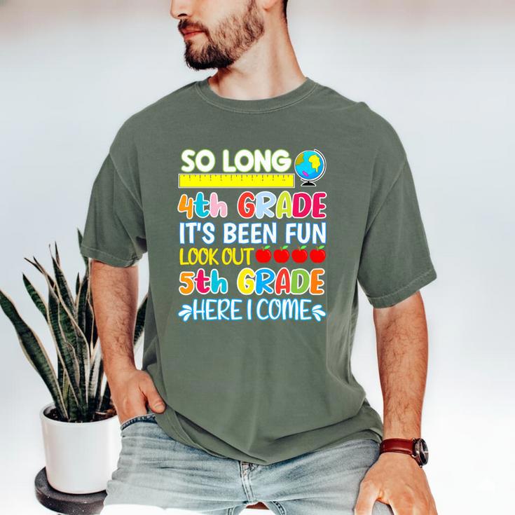 So Long 4th Grade Here I Come Graduation 5th Grade Kids Tee Premium Men's Comfort Colors T-Shirt