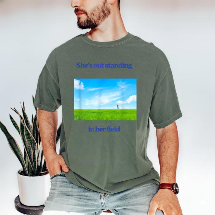 Out Standing In Her Field Graduation Tee Men's Comfort Colors T-Shirt