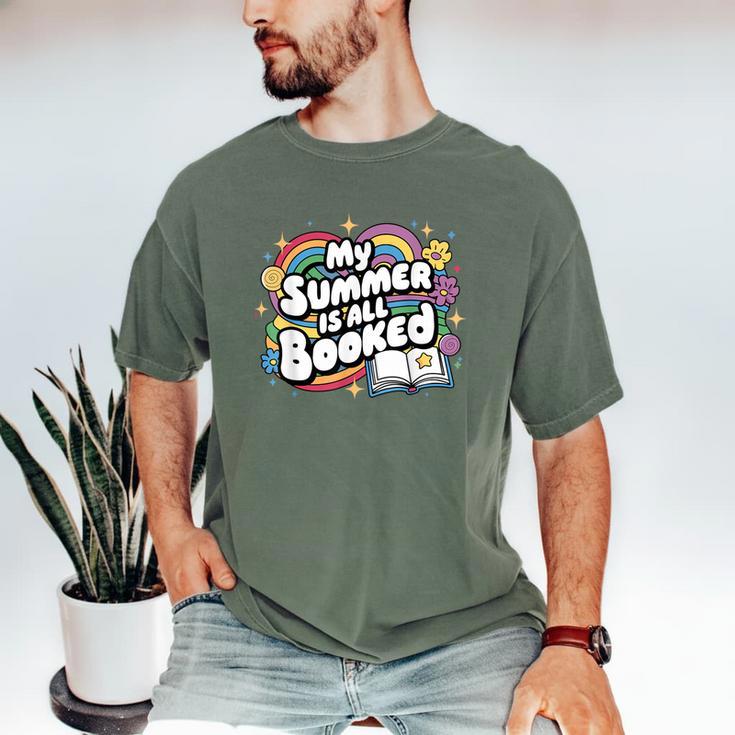 My Summer Is All Booked Book Reading Summer Reading For Men Women Men's Comfort Colors T-Shirt
