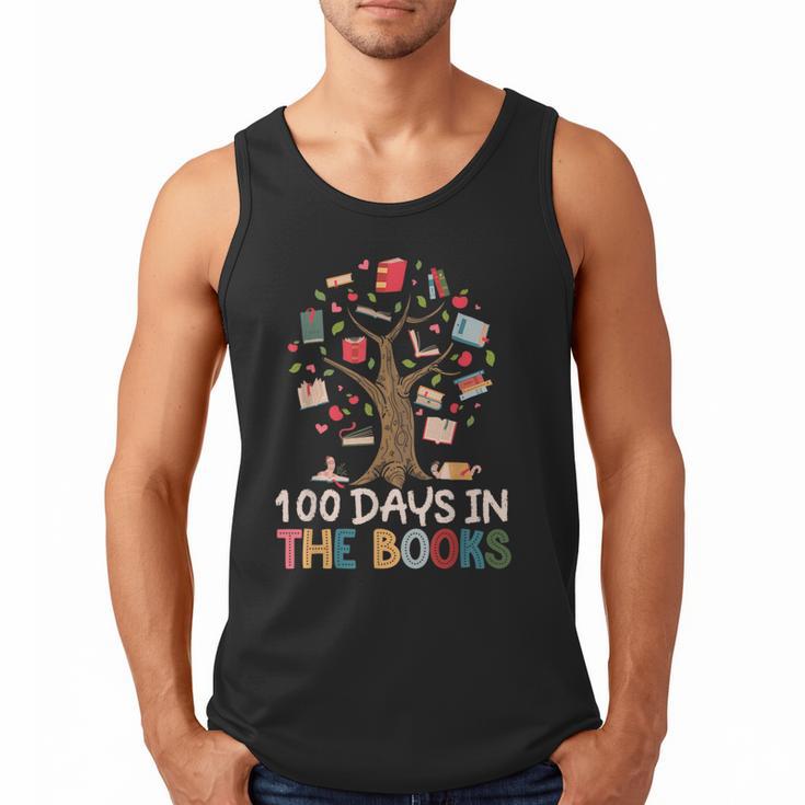 100 Days In The Books Reading Teacher Cute Book Lover Men Tank Top