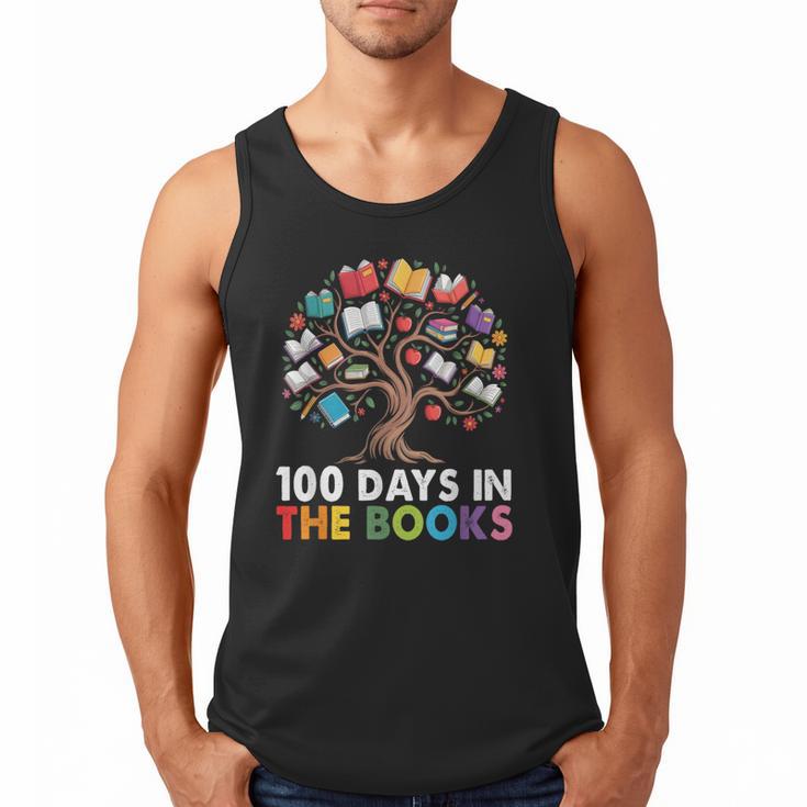 100 Days In The Books Reading Teachers Librarians School Men Tank Top