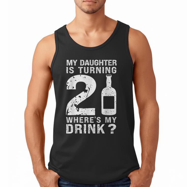 21st Birthday Dad Mom 21 Year Old My Daughter Squad Men Tank Top