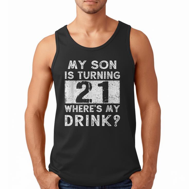 21st Birthday Dad Mom 21 Year Old Son Matching Family Men Tank Top